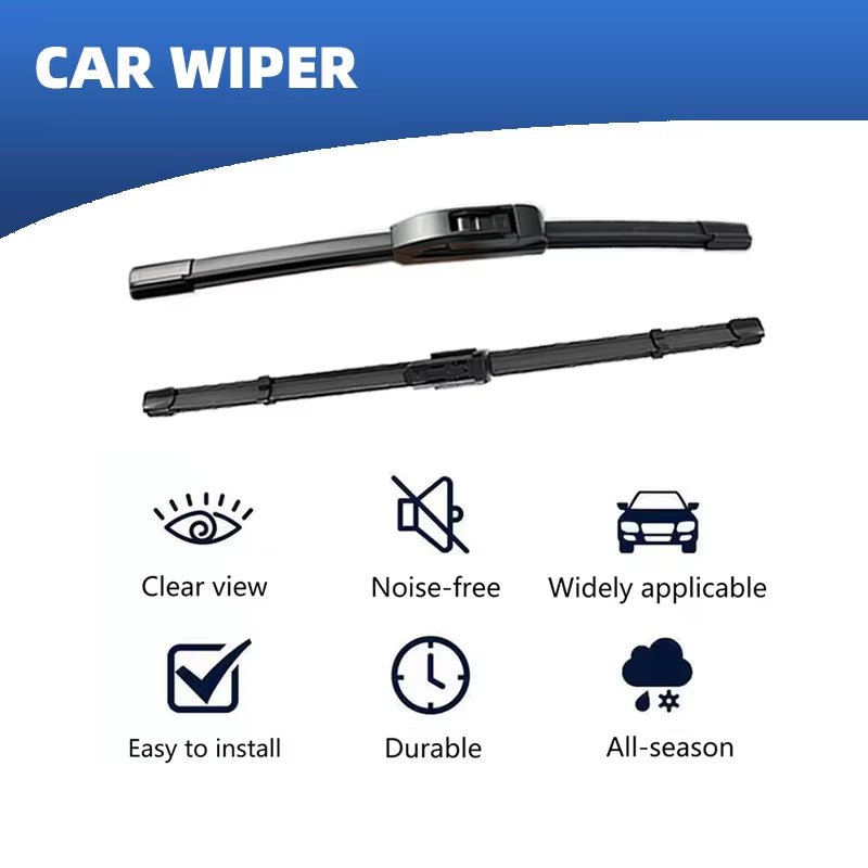 LHD Front Rear Windshield Wiper Blades For Land Rover Defender 1990 - 2024 3pcs Windscreen Window Brushes Refills Accessories