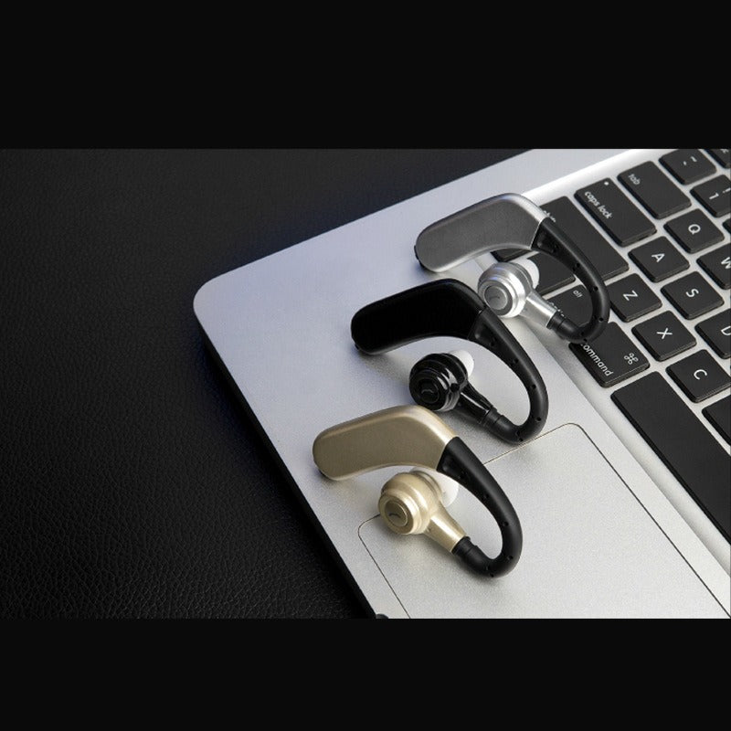 Wireless Headset with Battery & One-Touch Control Black