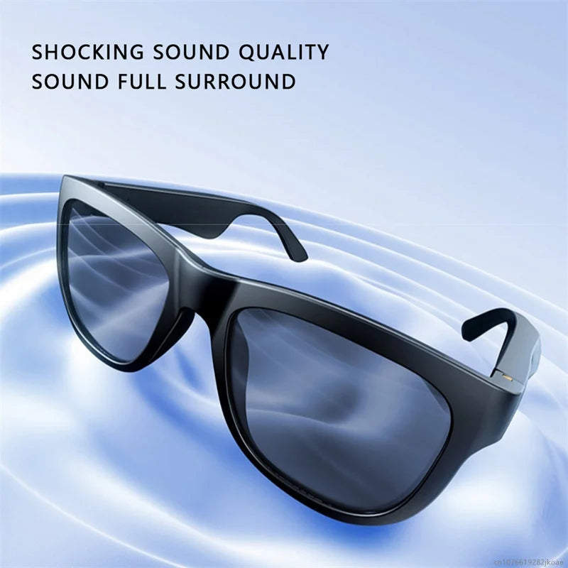 New OVO-1 Smart Glasses Headphone Wireless Bluetooth 6.0 Sunglasses Earbuds Outdoor Sport Earphone HD Microphone Calling Headset