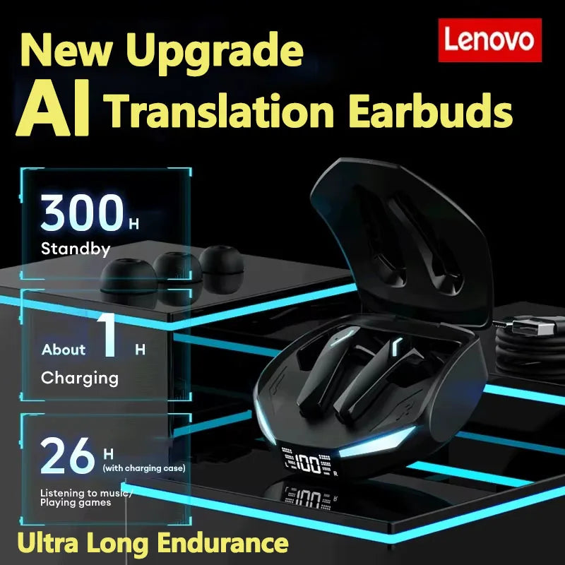 Lenovo XT53 Translation Earphones TWS Bluetooth HD Voice Calls Noise Reduction Headset for Office Travel AI Translator Earbuds
