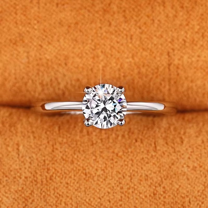 Huitan Wedding Band Eternity Rings Women Brilliant Round Zirconia Luxury Engagement Rings Thin Elegant Female Jewelry Drop Ship