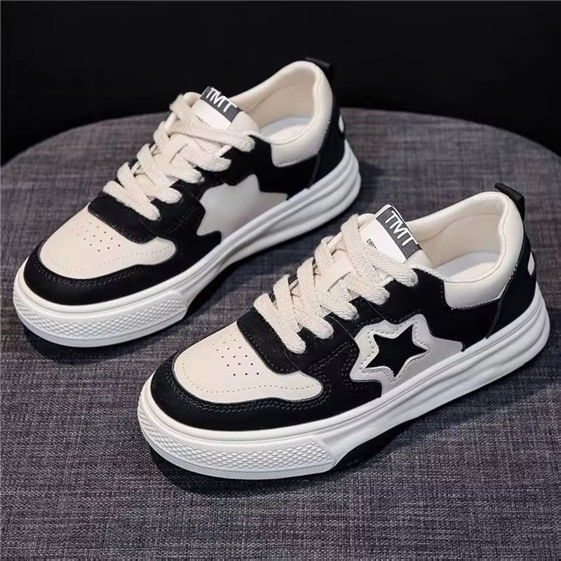 Fashion Casual Star Sport Loafers Women Chunky Sneaker Outdoor Comfort Soft Bottom Anti-slip Board Loafers Athletic Shoes