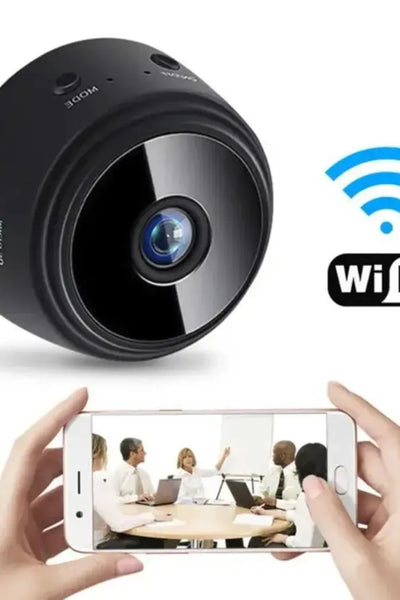 Mini WiFi Camera for Home Office 360 View Night Vision