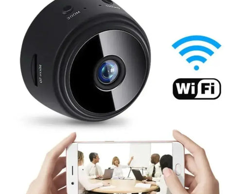 Mini WiFi Camera for Home Office 360 View Night Vision