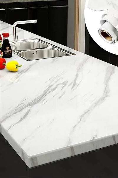 Black & White Marble Sheet for Kitchen Countertops