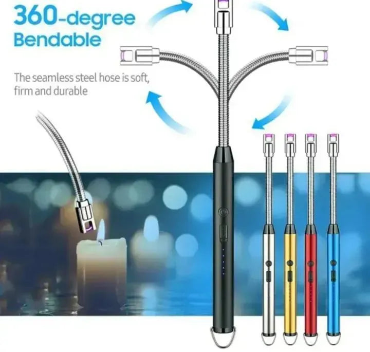 Electric Lighter Multicolor Rechargeable Metal