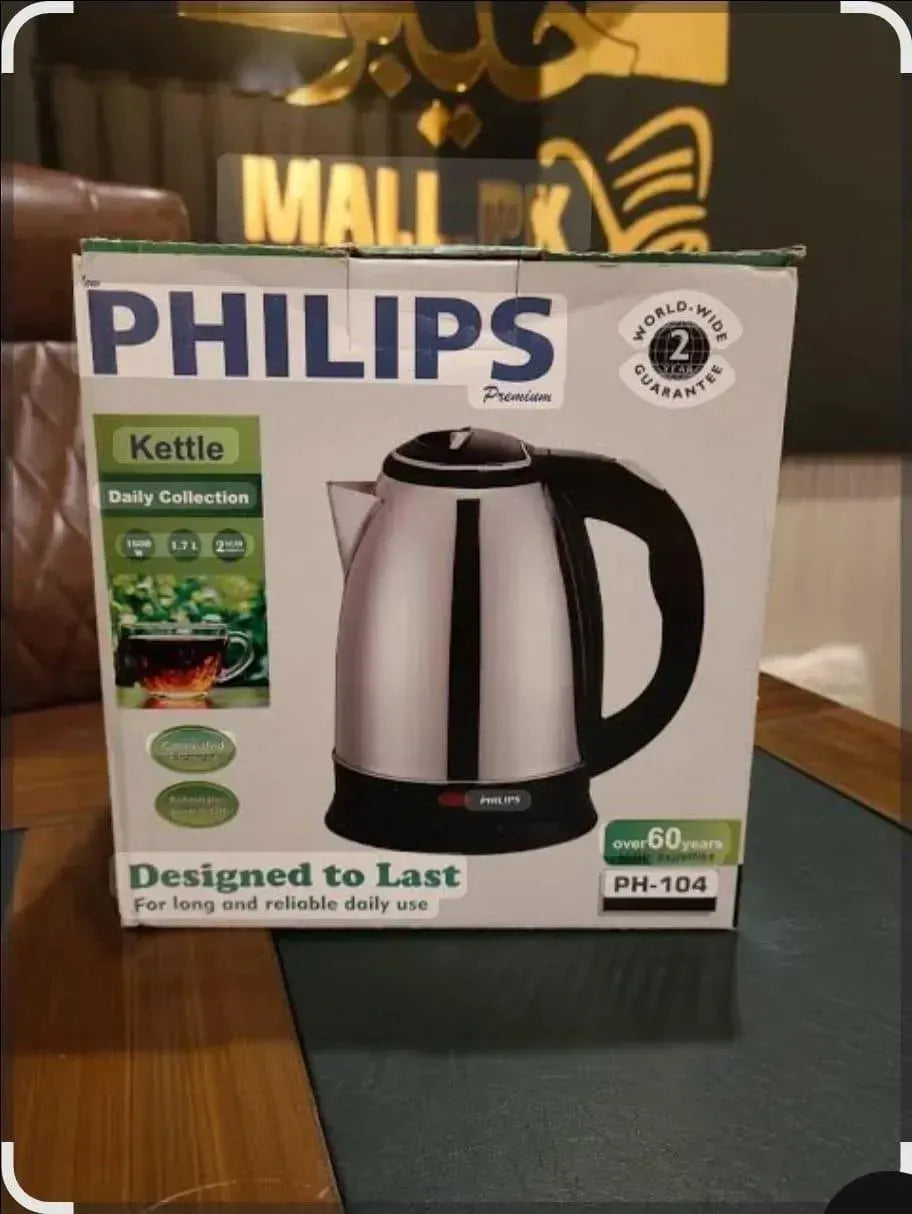 Philips Electric Kettle 2L Stainless Steel Black