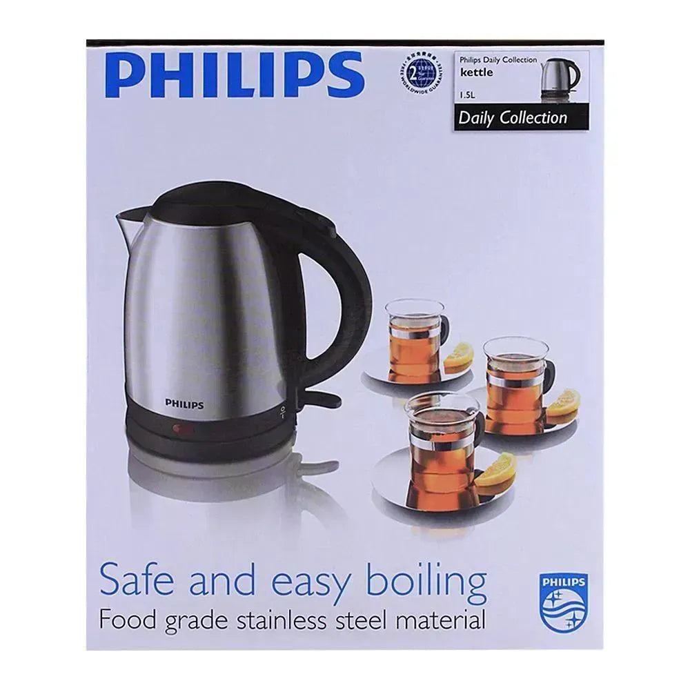Philips Electric Kettle 2L Stainless Steel Black