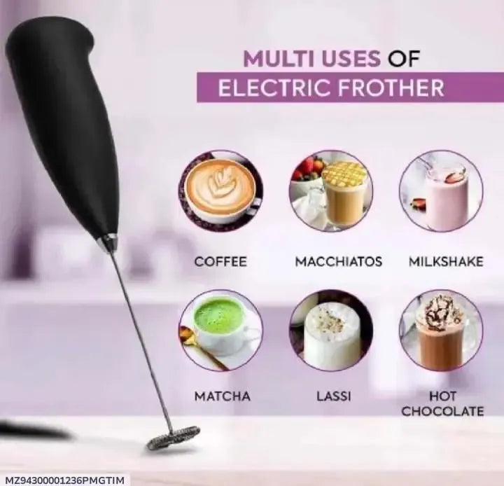 Electric Milk Frothier for Coffee, Matcha, Chocolate