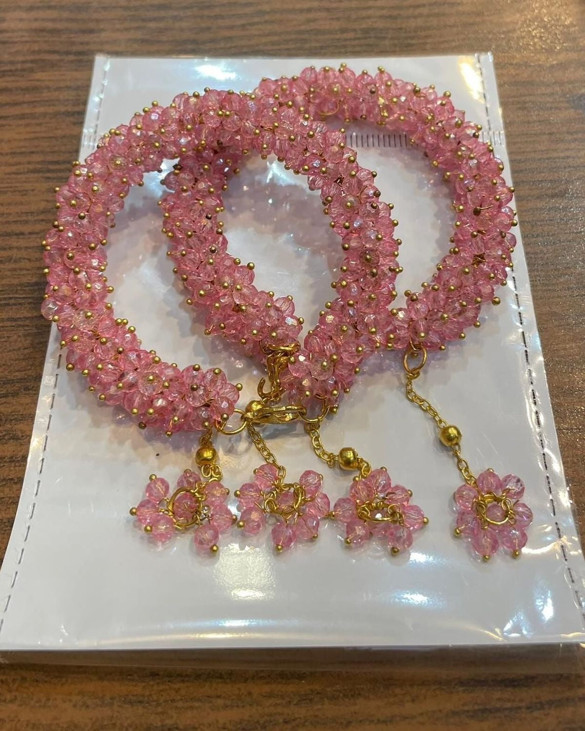 Single 1 Gajra Bracelet Crystal Beads Women & Girls Fashion accessories
