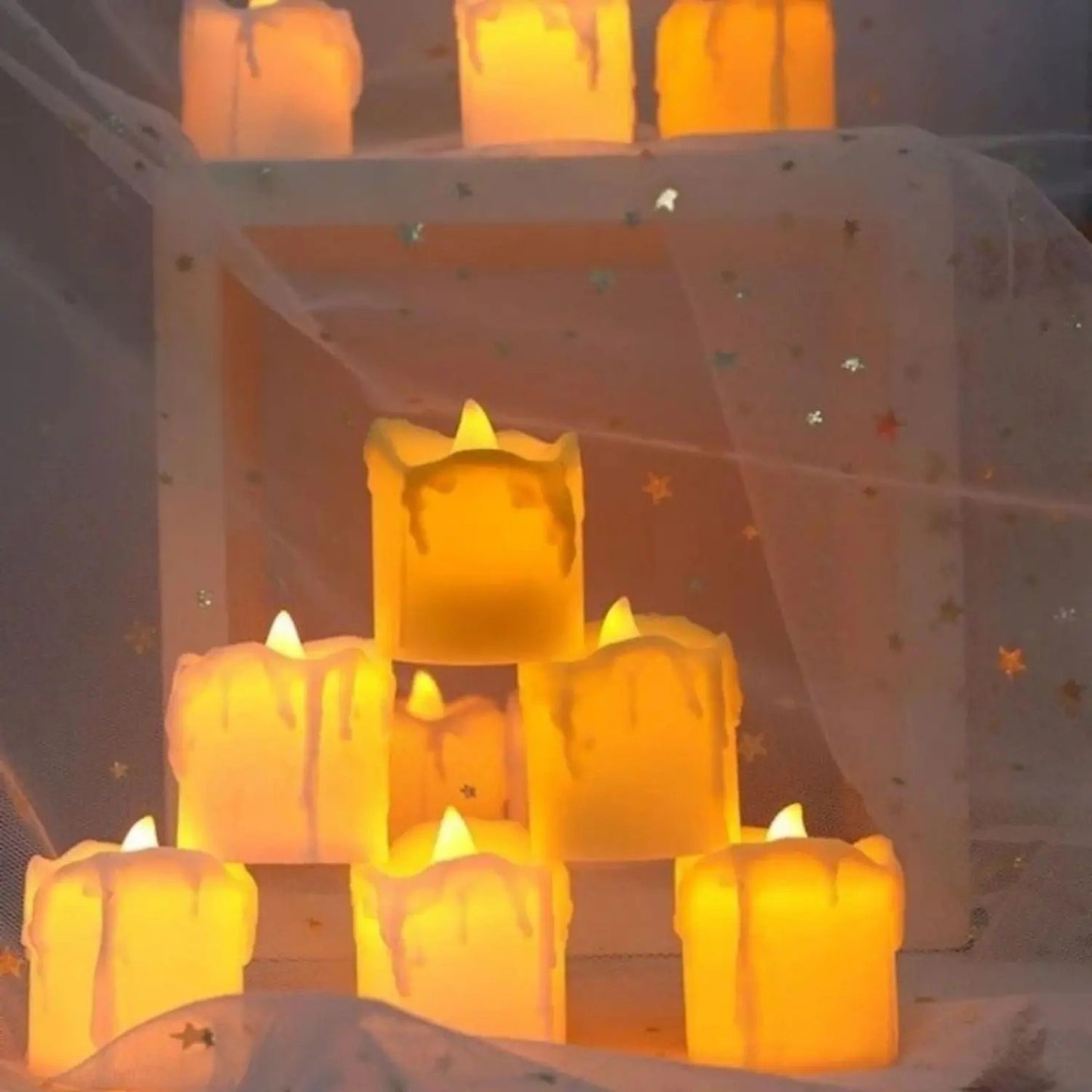 Candle Tea Light flameless Candles Electric in Warm White