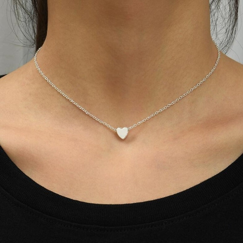 Heart Shape Clavicle Necklace for Girls New Fashion