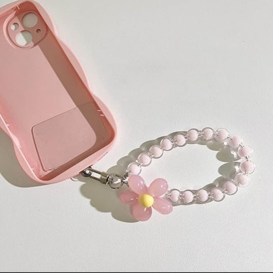 Multi Colorful Flower Beaded Charm for Mobile Phone