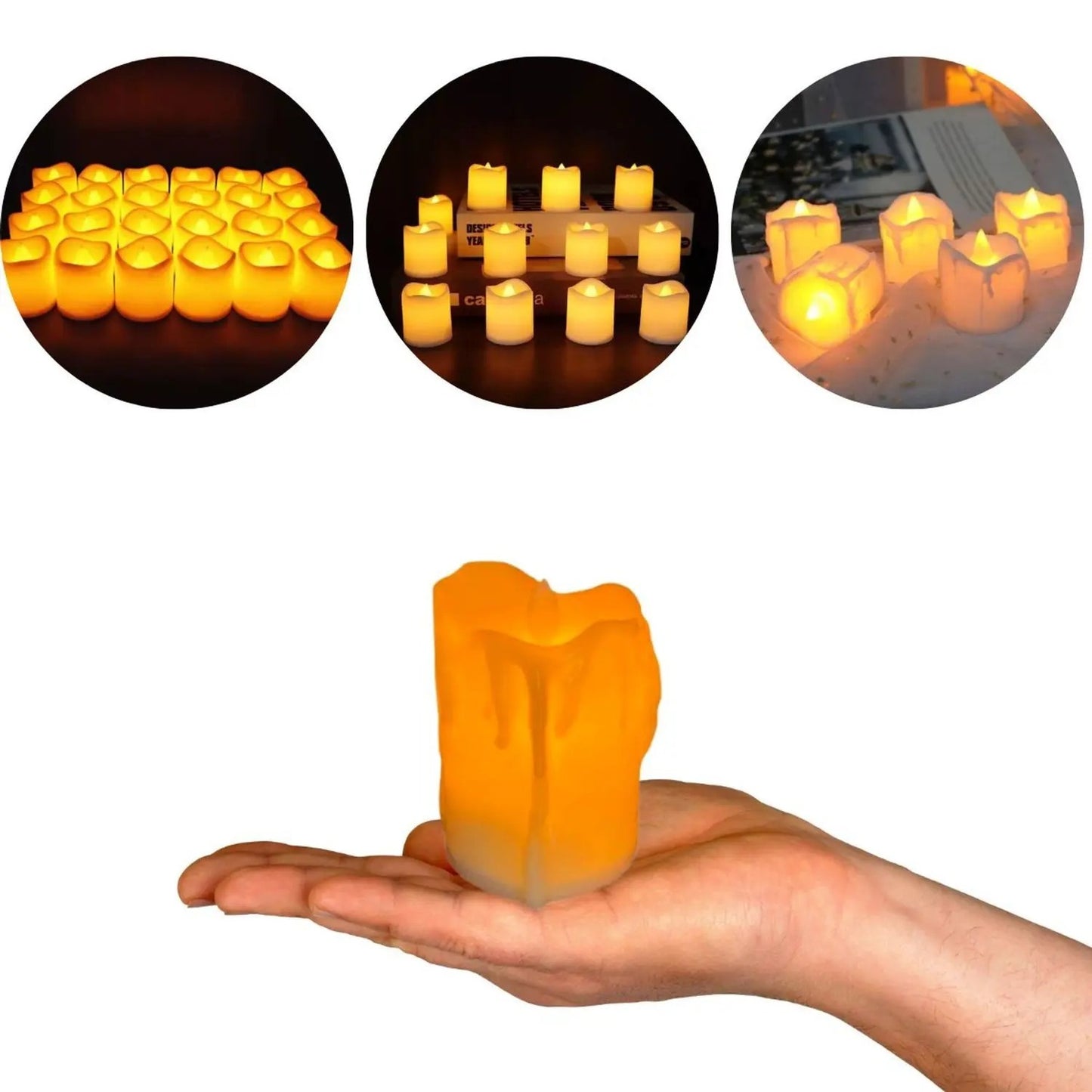 Candle Tea Light flameless Candles Electric in Warm White