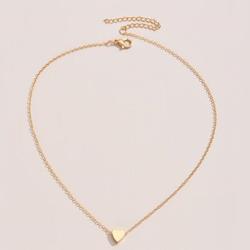 Heart Shape Clavicle Necklace for Girls New Fashion